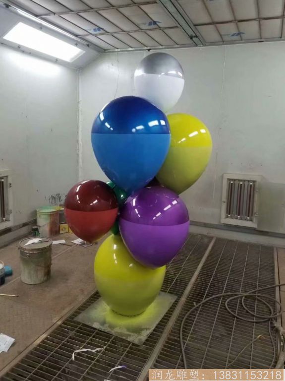 不锈钢气球雕塑烤漆4