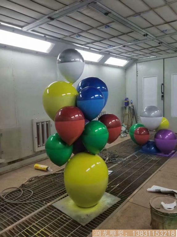 不锈钢气球雕塑烤漆3